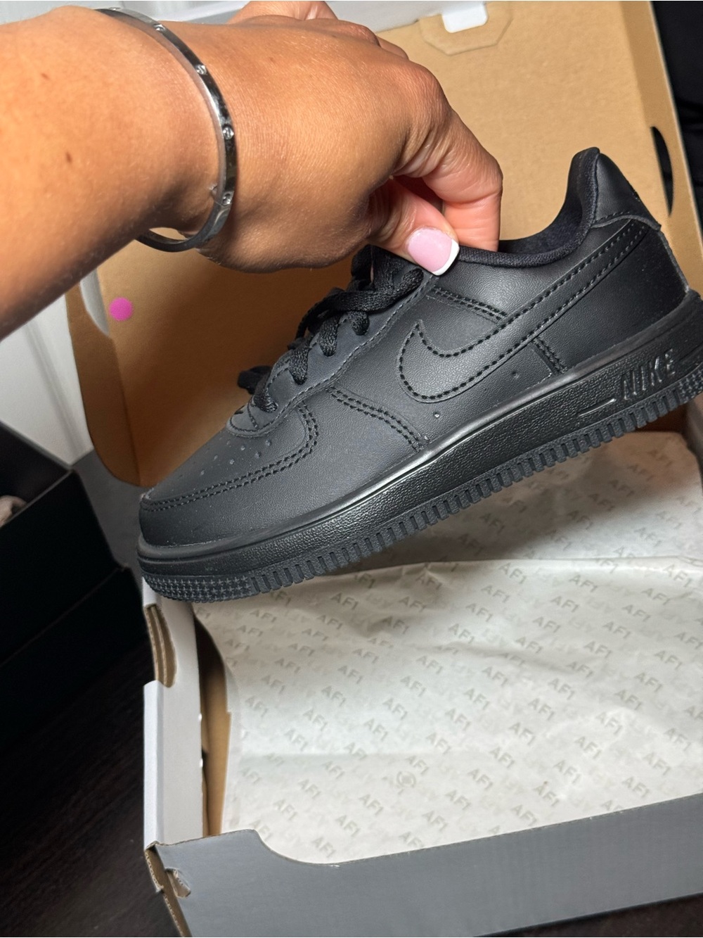 Nike Kids' Air Force 1 Low - Black